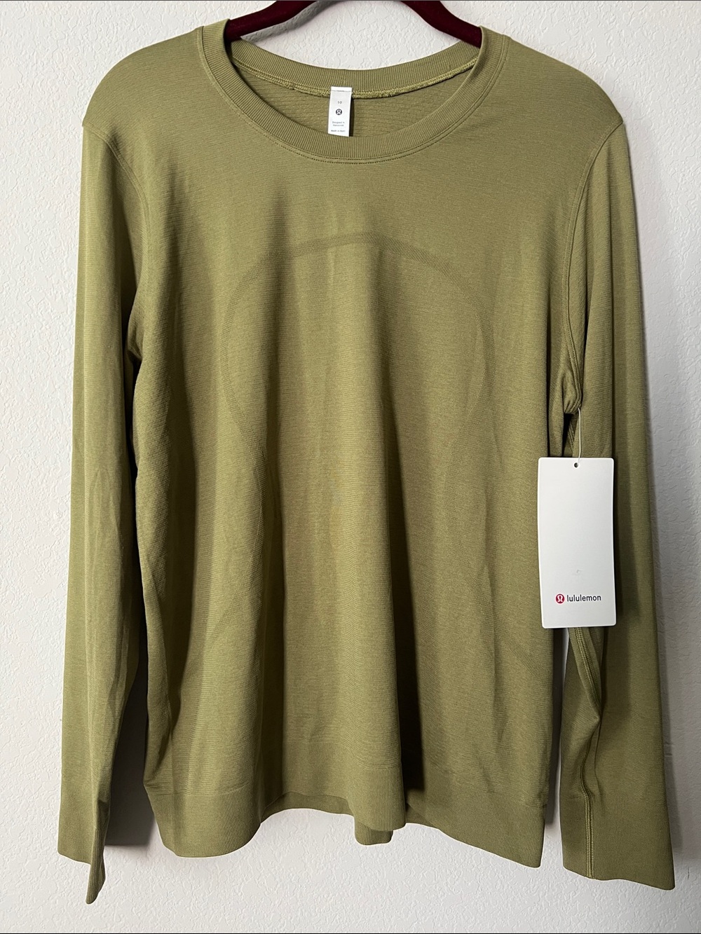 Lululemon Swiftly Relaxed Long Sleeve Shirt Bronze Green / Bronze Green Size 10